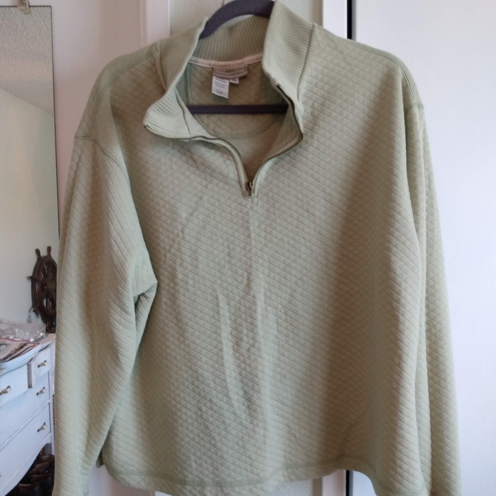 Coldwater Creek quilted sweatshirt, XL